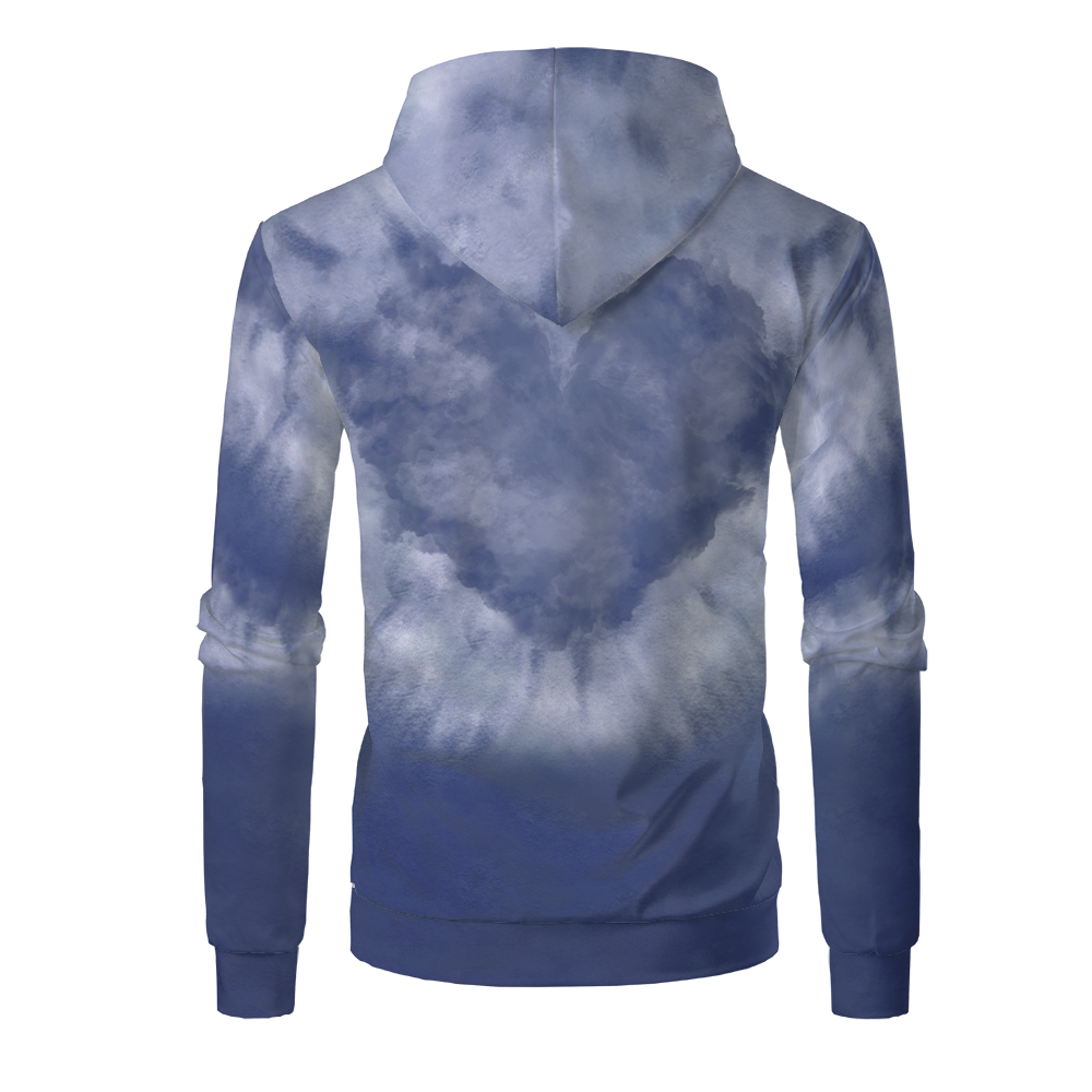 Wholesale USA Size Sublimation Blanks Hoodies Custom Print Polyester Fleece Sweatshirts Faux Bleached Sublimation Hoodie