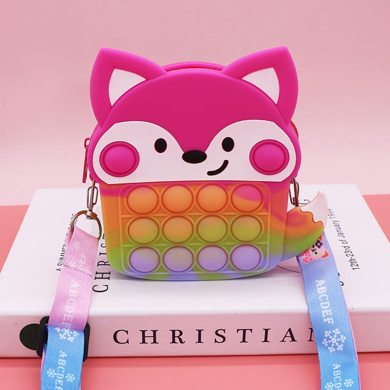 Cute pop fidget purse with strap