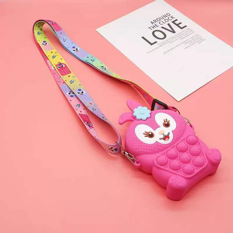 Cute pop fidget purse with strap