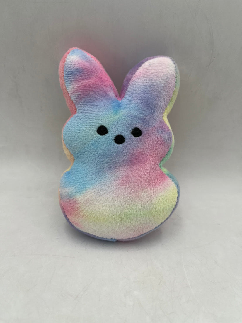 Amazon hat sale tie dye product 15cm Peeps rabbit Easter cartoon rabbit hot sale product PEEPS plush dolls